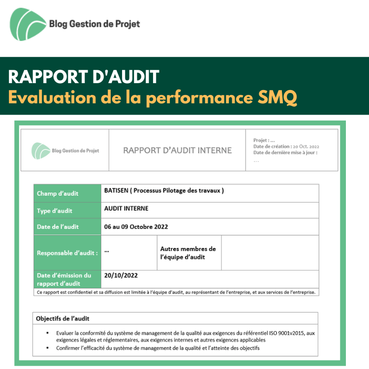 rapport d'audit qualité