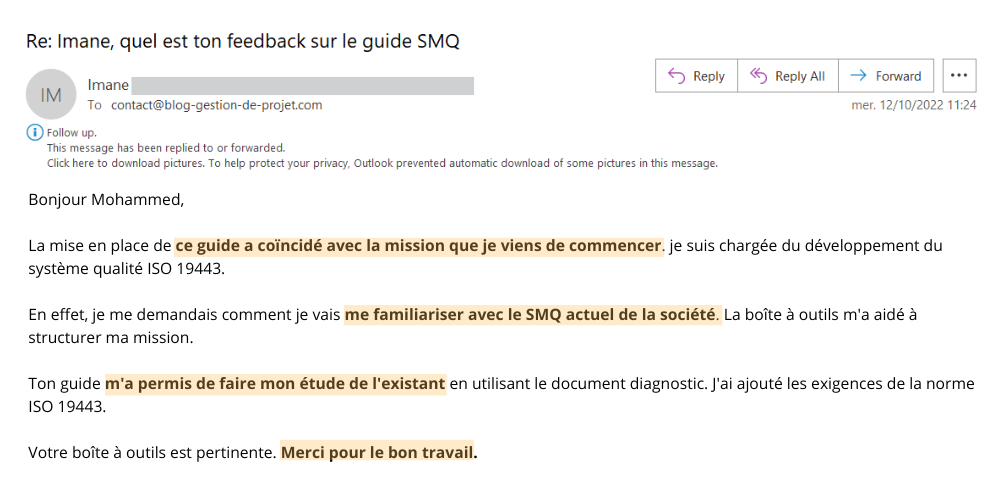 imane feedback smq