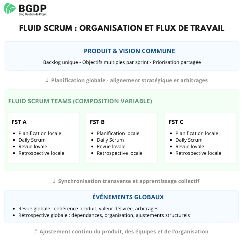 Fluid Scrum - Organisation et flux de travail